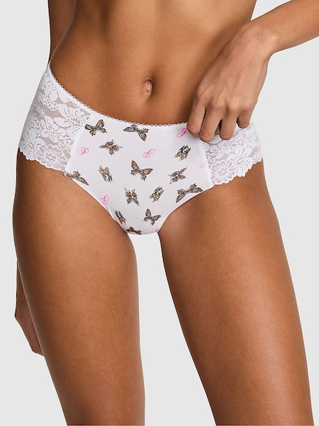 Victoria's Secret PINK White Floral Lace Cheeky Knickers (AU9548) | €10.50