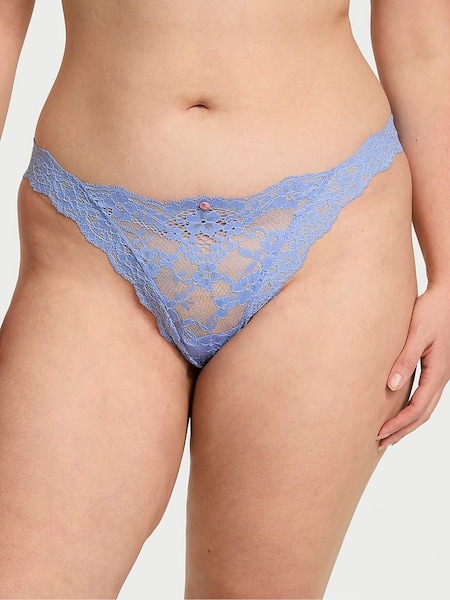 Victoria's Secret Blue Cameo Brazilian Lace Knickers (AU9554) | €15.50