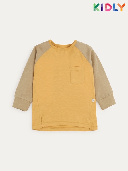 KIDLY Green Long Sleeve Baseball Top (AU9598) | 37 QAR