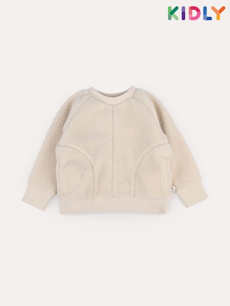 KIDLY Natural Sherpa Sweatshirt (AU9622) | €35