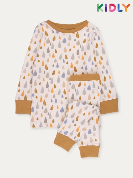 Luonnollinen - Kidly 100% Organic Cotton Pyjamas (AU9623) | €35