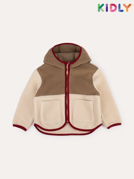 KIDLY Green Sherpa Zip Up Hoodie (AU9628) | €21