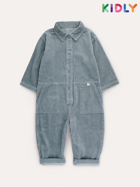 KIDLY Blue Corduroy Jumpsuit (AU9638) | R$ 355