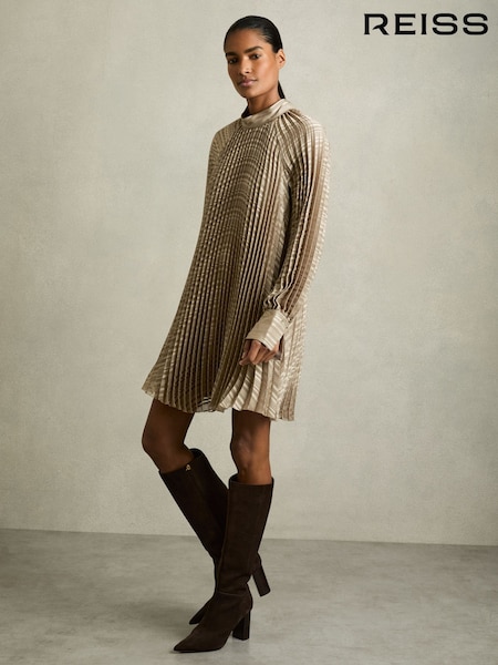 Reiss Enia Pleated Belted Mini Dress (AU9713) | €312