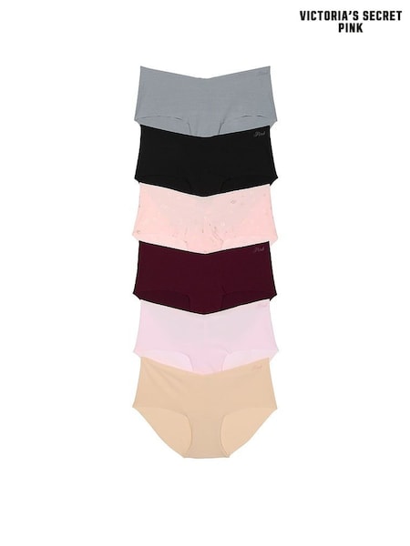 Victoria's Secret PINK Grey/Black/Purple/Pink/Marzipan Hipster 5 Pack Knickers (AU9746) | €31