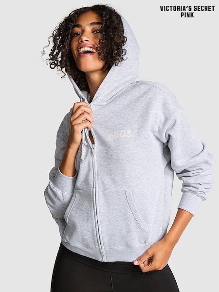 Victoria's Secret PINK Grey Heather Zip Up Hoodie (AU9772) | €63