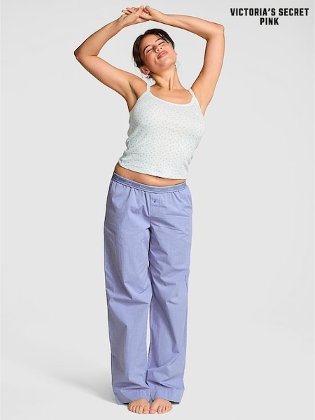 Victoria's Secret PINK Dusty Iris Blue Pyjama Trousers (AU9774) | €33