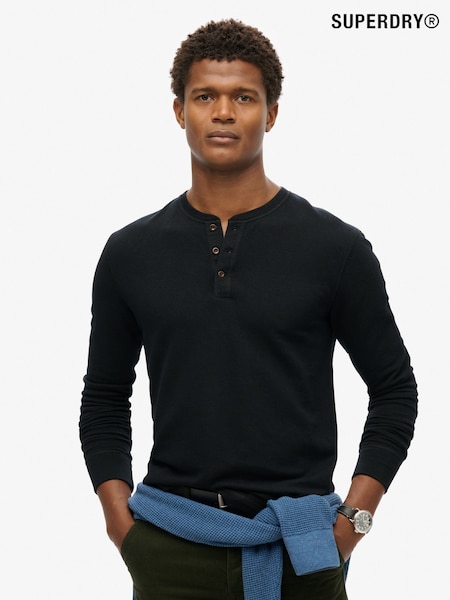 Superdry Black The Merchant Store Grandad Top (AU9839) | €65
