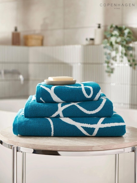 Copenhagen Home Teal Pablo Cotton Towel (AV0021) | $51 - $69