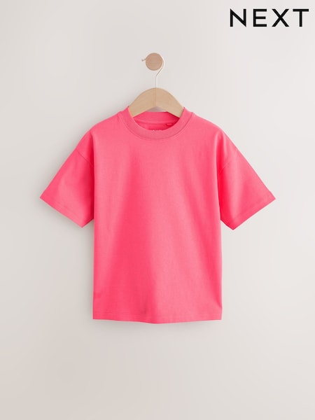 Soft Red Relaxed Fit Short Sleeve T-Shirt (3-16yrs) (AV0031) | €5 - €10
