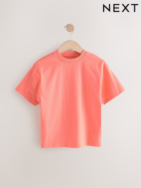 Peach Relaxed Fit Short Sleeve T-Shirt (3-16yrs) (AV0037) | €5 - €10