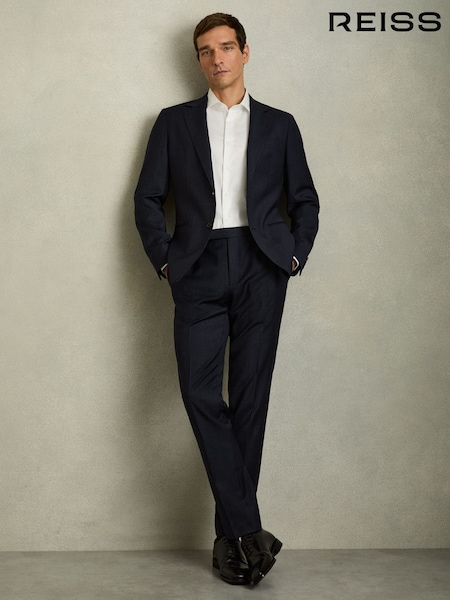 Reiss Hatch Slim-Fit Wool-Blend Textured Tailored Trousers (AV0086) | 230 €