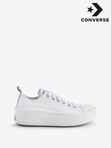 Converse White Chuck Taylor All Star Move Platform Trainers (AV0295) | kr600