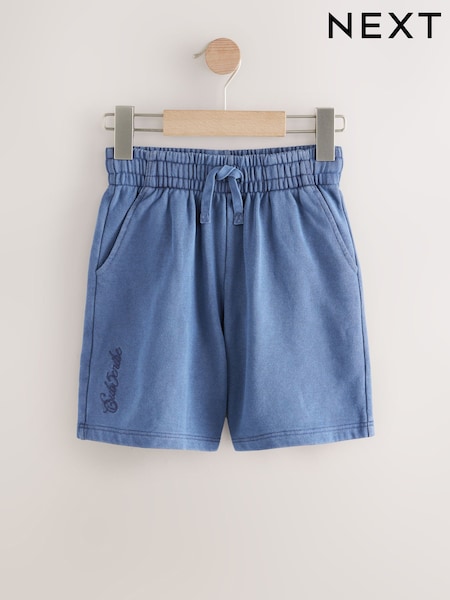 Blue Washed Subscribe 100% Cotton Shorts (3-16yrs) (AV0334) | 453 UAH - 659 UAH