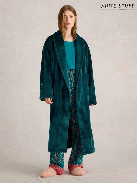 White Stuff Green Clover Cosy Dressing Gown (AV0902) | OMR22