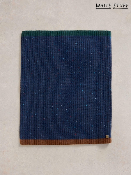 White Stuff Blue Albie Knit Colourblock Snood (AV0908) | $30