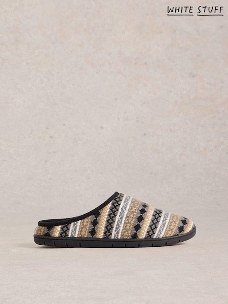 White Stuff Grey Knitted Mule Slippers (AV0918) | €40
