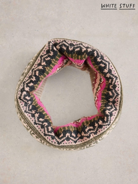 White Stuff Natural Fairisle Pattern Knitted Snood (AV0932) | €24