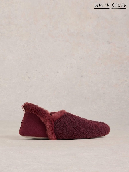 White Stuff Red Reya Closed Back Slippers (AV0943) | €21