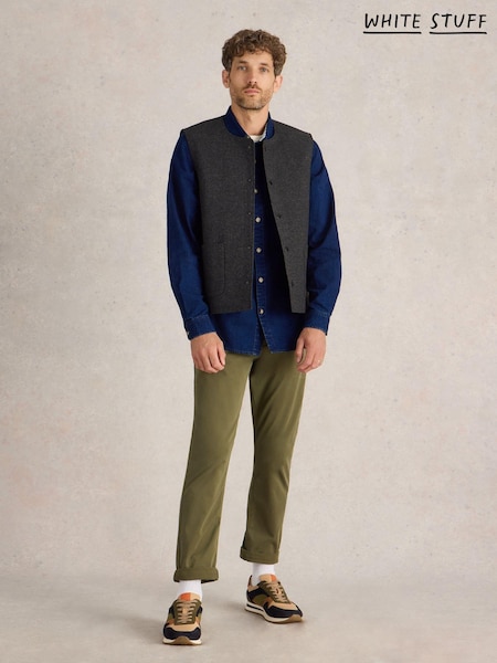 White Stuff Grey McKay Wool Gilet (AV0945) | €64