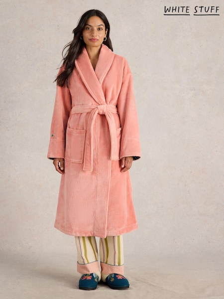 White Stuff Pink Clover Cosy Dressing Gown (AV0953) | AED218