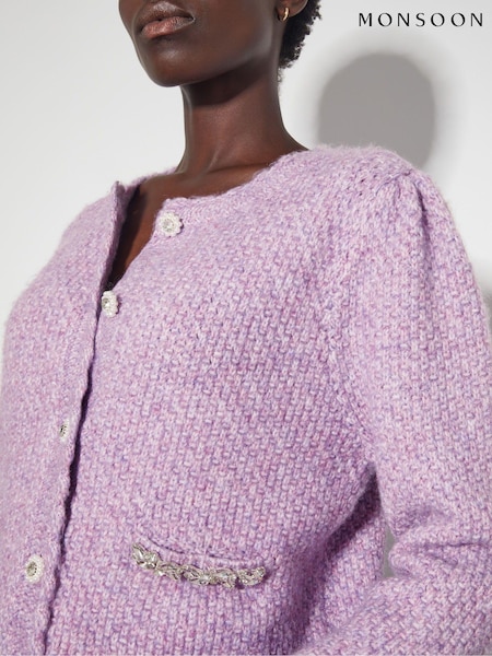 Monsoon Jaz Jewel Woven Knit Cardigan (AV1031) | € 60