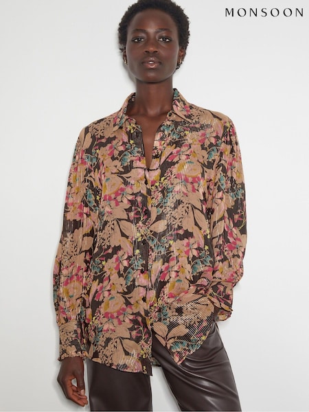 Monsoon Felicity Metallic Floral Shirt (AV1033) | ‏161 ر.ق.