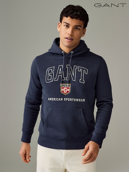 Blau - GANT Grafik-Hoodie (AV1136) | 191 €