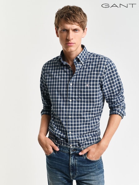 GANT Regular Classic Poplin Tartan 100% Cotton Shirt (AV1154) | €119