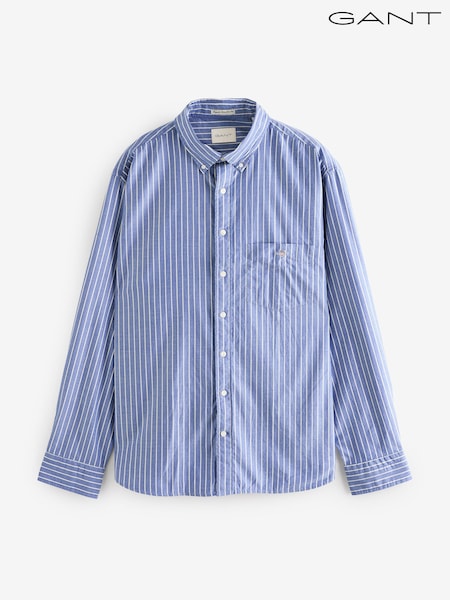 GANT Blue Stripe Brushed Cotton Twill Shirt (AV1155) | €66