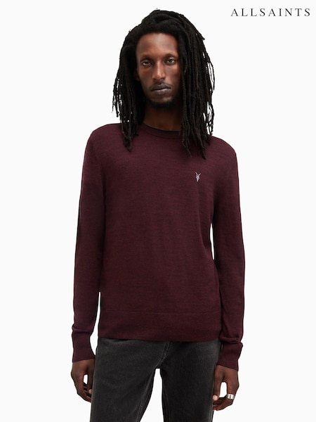 AllSaints Red Mode Merino Crew Neck Jumper (AV1227) | R$ 940