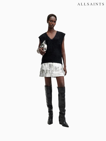Allsaints Aisha Foil Skirt (AV1239) | €408