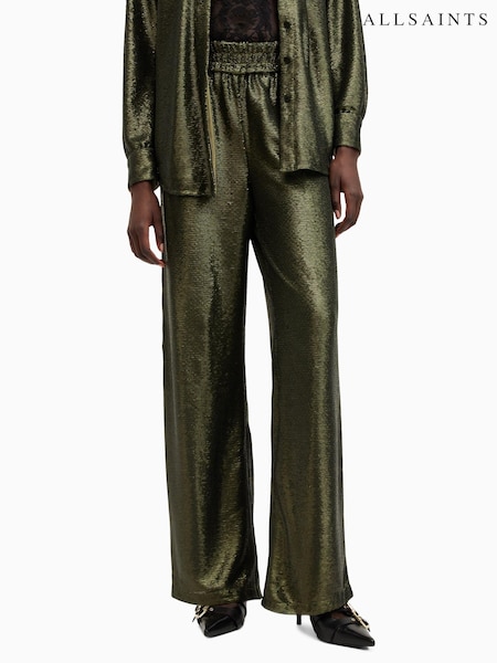 AllSaints Green Charli Seq Trousers (AV1251) | €244