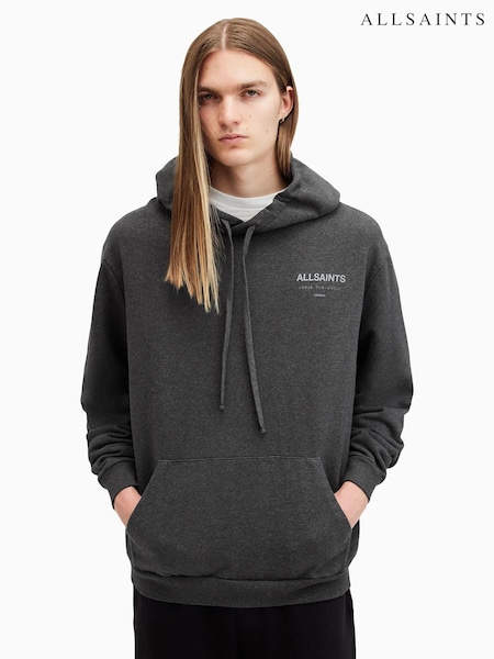 AllSaints Grey Underground Oth Hoodies (AV1331) | R$ 1,275