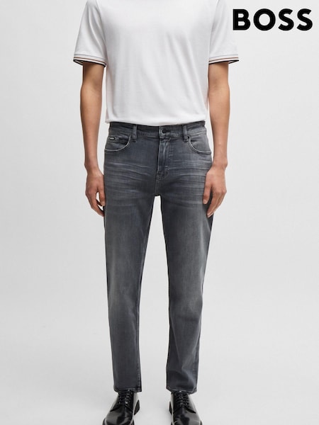 BOSS Grey Regular Fit Bottlemaine Stretch Denim Jeans (AV1374) | €259