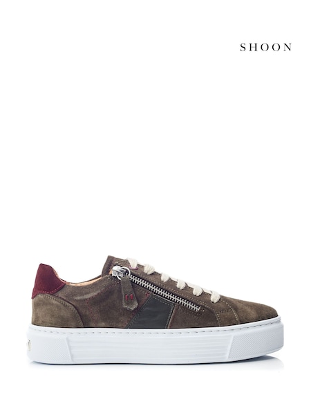Moda in Pelle Shoon Ely Side Zip Mid Slab Sole Trainers (AV1379) | €117