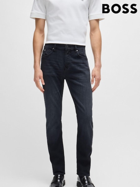 BOSS Grey Slim-Fit Italian Cashmere-Touch Denim Jeans (AV1382) | €259