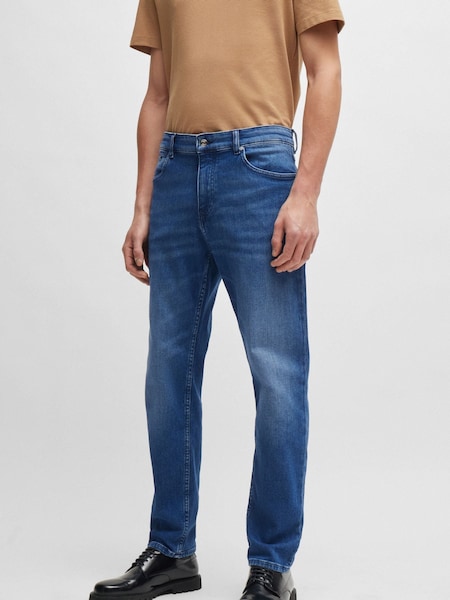 BOSS Blue Regular Fit Maine Pure Comfort Stretch Denim Jeans (AV1388) | 395 QAR