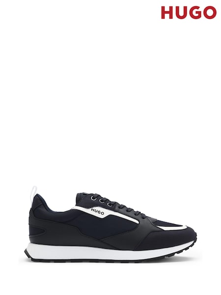 HUGO Branded Accent Trainers in Mixed Materials (AV1398) | 706 LEI