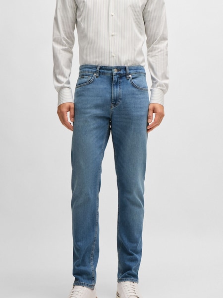BOSS Blue Slim-Fit Comfort-Stretch Denim Jeans (AV1406) | 395 QAR