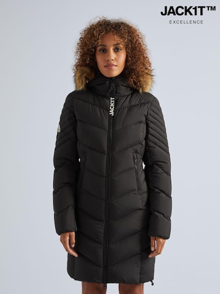 JACK1T Opium Luxe Parka Black Coat (AV1434) | €528
