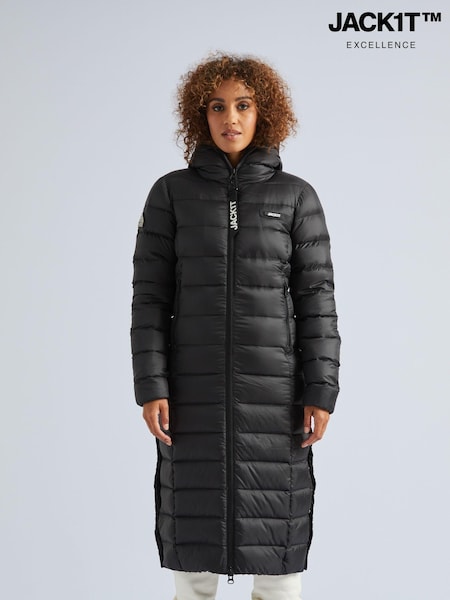 JACK1T R3D Dry Extra Long Black Coat (AV1445) | 483 €