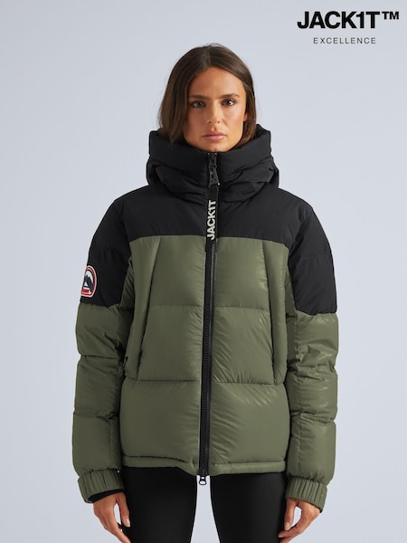 JACK1T Luna Down Hooded Puffer Black Jacket (AV1486) | $551