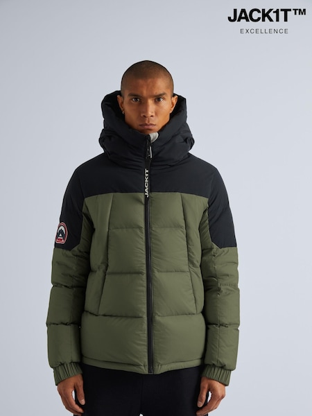 Vihreä - Jack1t Luna Down Hooded Puffer Jacket (AV1522) | €496