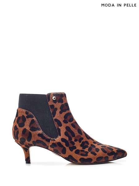 Animal - Cizme Chelsea negre Moda in Pelle Qute cu toc kitten (AV1541) | 672 LEI