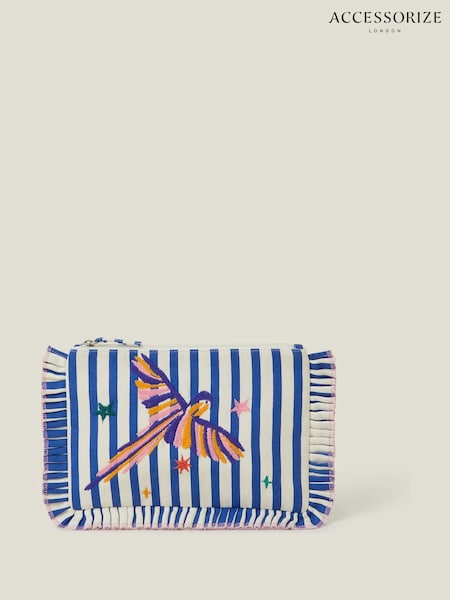 Accessorize Embroidered Parrot Ruffle Clutch Bag (AV1666) | 14 €