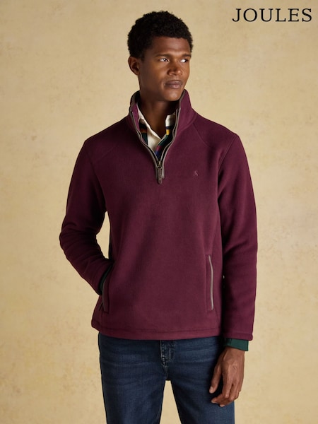 Heritage Fleece Burgundy Red Quarter Zip (AV1699) | R$ 840
