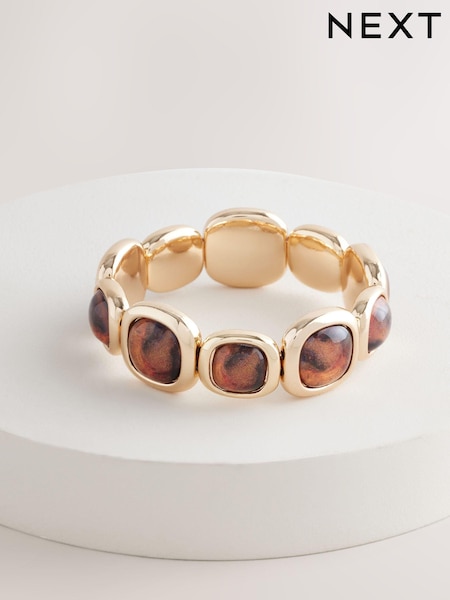 Gold Tone Resin Stretch Bracelet (AV1838) | €19