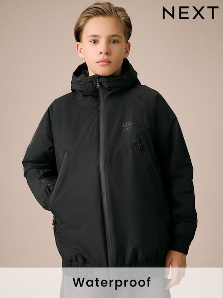 Schwarz - Waterproof Bomber Jacket (3-17yrs) (AV1854) | 51 € - 69 €