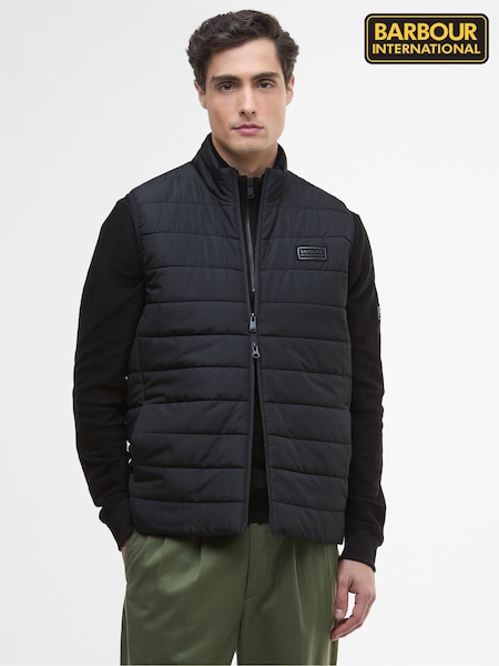 Black - Regular Barbour® International Aldon Quilted Gilet